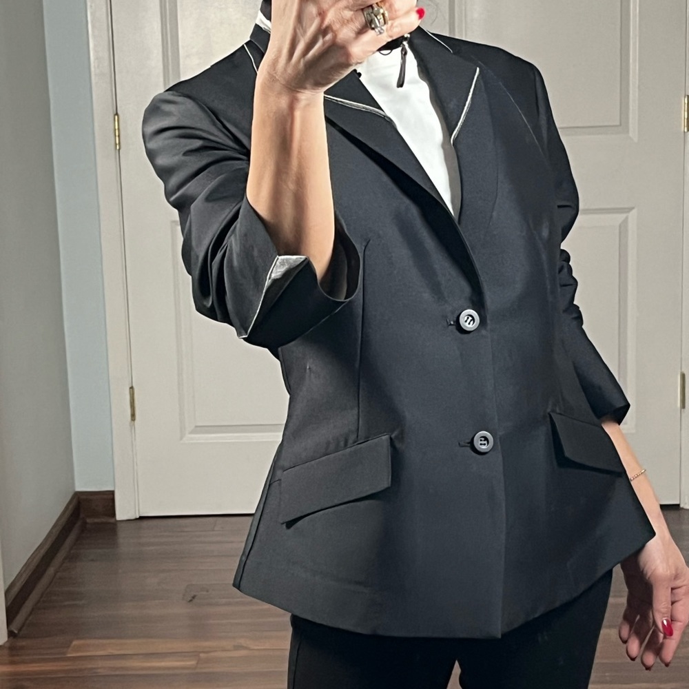 Issey Miyake black tailored jacket